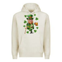 Oatmeal Heather st patricks elf Premium Hoodie - Neo Western