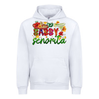White sassy senorita Urban Hoodie - HRA Design Shop