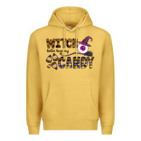 Antique Gold Witch Better Have My Candy Premium Hoodie - CowhideDigitalArt