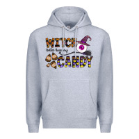 Heather Grey Witch Better Have My Candy Premium Hoodie - CowhideDigitalArt