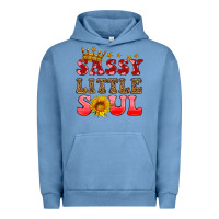 Pigment Pebble Blue sassy little soul Urban Hoodie - HRA Design Shop