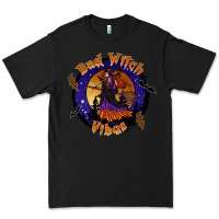 Black bad witch vibes Premium Tee - SublimationCraftShop