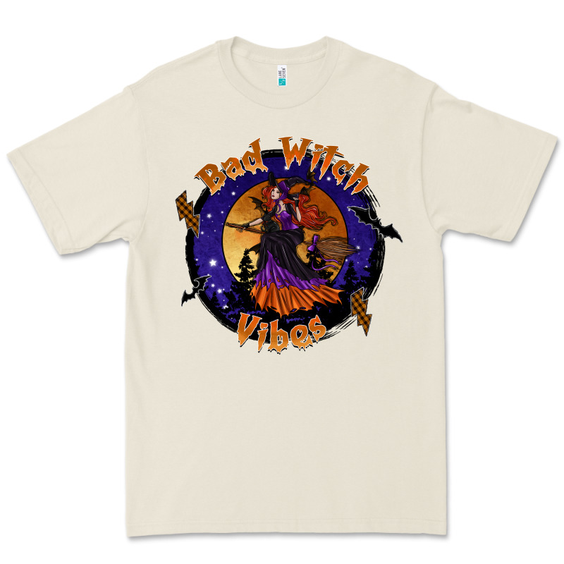 Bad Witch Vibes Premium Tee by SublimationCraftShop | Teevron