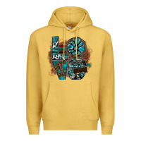 Antique Gold love Premium Hoodie - SublimationCraftShop