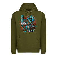 Army Green love Premium Hoodie - SublimationCraftShop