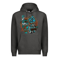 Charcoal Heather love Premium Hoodie - SublimationCraftShop