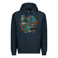Navy love Premium Hoodie - SublimationCraftShop