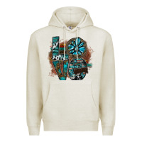 Oatmeal Heather love Premium Hoodie - SublimationCraftShop
