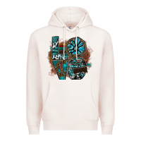 Pale Pink love Premium Hoodie - SublimationCraftShop