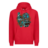 Red love Premium Hoodie - SublimationCraftShop