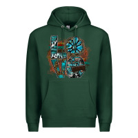 Sports Green love Premium Hoodie - SublimationCraftShop