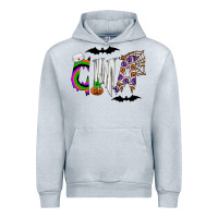 Heather Grey Halloween CNA Urban Hoodie - CowhideDigitalArt