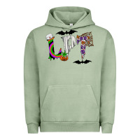 Pigment Oil Green lpt Urban Hoodie - CowhideDigitalArt