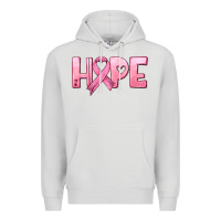 Dove Grey hope and pink ribbon Premium Hoodie - HRA Design Shop