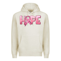 Oatmeal Heather hope and pink ribbon Premium Hoodie - HRA Design Shop