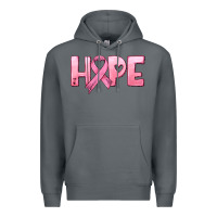Rock hope and pink ribbon Premium Hoodie - HRA Design Shop