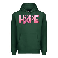 Sports Green hope and pink ribbon Premium Hoodie - HRA Design Shop