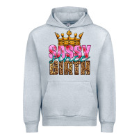 Heather Grey sassy since birth Urban Hoodie - HRA Design Shop