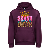 Mauve Wine sassy since birth Urban Hoodie - HRA Design Shop