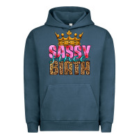 Pigment Midnight Navy sassy since birth Urban Hoodie - HRA Design Shop