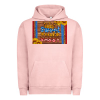 Pigment Salmon usa sweet and sassy skinny metal can holder Urban Hoodie - HRA Design Shop