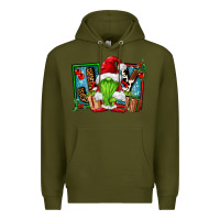 Army Green joy green gnomes Premium Hoodie - FaDigitalArtStudio