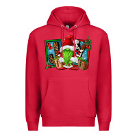 Cardinal joy green gnomes Premium Hoodie - FaDigitalArtStudio