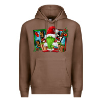 Chestnut joy green gnomes Premium Hoodie - FaDigitalArtStudio