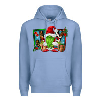 Colony Blue joy green gnomes Premium Hoodie - FaDigitalArtStudio