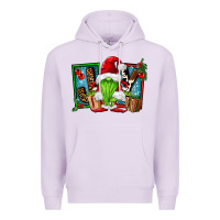 Lilac joy green gnomes Premium Hoodie - FaDigitalArtStudio