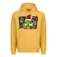Mustard joy green gnomes Premium Hoodie - FaDigitalArtStudio