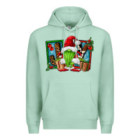 Seafoam joy green gnomes Premium Hoodie - FaDigitalArtStudio