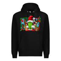 Black joy green gnomes Premium Hoodie - FaDigitalArtStudio