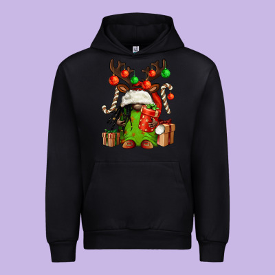 Christmas Afro Gnomes Urban Hoodie Designed By Fadigitalartstudio