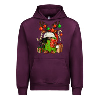 Mauve Wine christmas afro gnomes Urban Hoodie - FaDigitalArtStudio