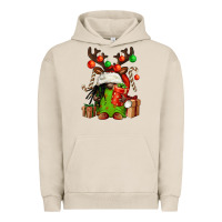Pigment French Oak christmas afro gnomes Urban Hoodie - FaDigitalArtStudio