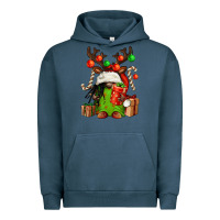 Pigment Midnight Navy christmas afro gnomes Urban Hoodie - FaDigitalArtStudio