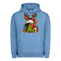 Pigment Pebble Blue christmas afro gnomes Urban Hoodie - FaDigitalArtStudio