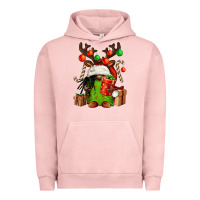 Pigment Salmon christmas afro gnomes Urban Hoodie - FaDigitalArtStudio