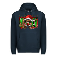 Navy joy afro santa gnomes Premium Hoodie - FaDigitalArtStudio