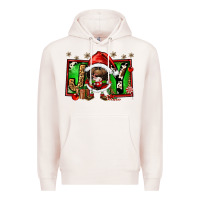 Pale Pink joy afro santa gnomes Premium Hoodie - FaDigitalArtStudio