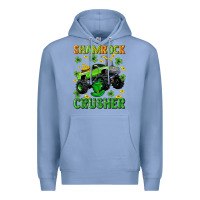 Colony Blue st patricks shamrock crusher Premium Hoodie - Neo Western