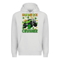 Dove Grey st patricks shamrock crusher Premium Hoodie - Neo Western