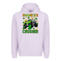 Lilac st patricks shamrock crusher Premium Hoodie - Neo Western