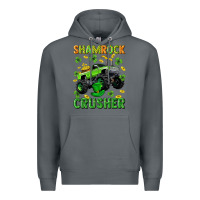 Rock st patricks shamrock crusher Premium Hoodie - Neo Western