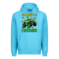 Ocean Blue st patricks shamrock crusher Premium Hoodie - Neo Western