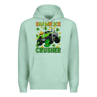Seafoam st patricks shamrock crusher Premium Hoodie - Neo Western