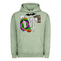 Pigment Oil Green ot Urban Hoodie - CowhideDigitalArt