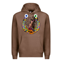 Chestnut Halloween Horseshoe Premium Hoodie - CowhideDigitalArt