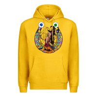 Lemon Halloween Horseshoe Premium Hoodie - CowhideDigitalArt